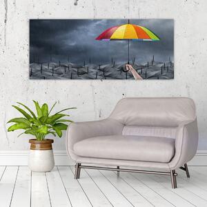 Kép - Esernyők (120x50 cm)