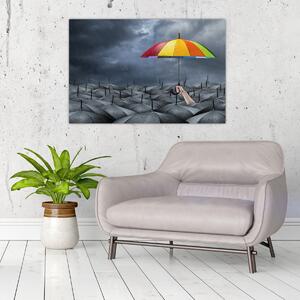 Kép - Esernyők (90x60 cm)