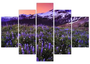 Kép - Vulkán és a virágok (150x105 cm)