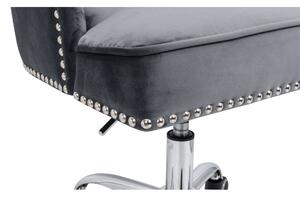 VICTORIAN ezüstszürke karfás irodai szék