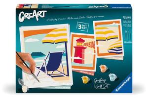 Ravensburger CreArt ART Collection - Tengerparton festmény 3 darabos készlet 24x30cm