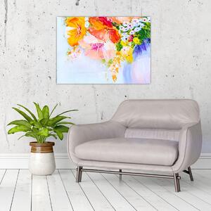 Kép - Virágok, festmény (70x50 cm)