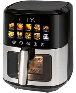 ProfiCook PC-FR 1286 H Forrólevegős sütő 1700W 6,5L Fekete/Ezüst
