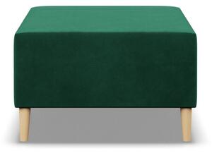Etna puff, bársony, 70x70, zöld