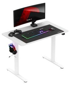 Huzaro Hero 7.9 Elektromosan állítható Gamer asztal 100 x 60 x 72-118 cm - Fehér