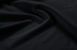 Fekete bársony sarokkanapé MICADONI JADE 248 cm, jobb
