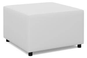 Panama puff, műbőr, 70x70, fehér