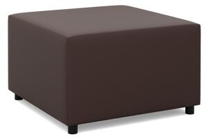 Panama puff, műbőr, 70x70, barna