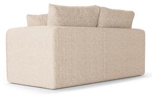 Világos bézs szövet kétszemélyes kanapéágy MICADONI LIDO 158 cm II