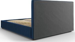 MICADONI SERI királykék bársony ágy 160 x 200 cm