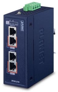 PLANET IPOE-270 hálózati kapcsoló Ethernet-áramellátás (PoE) támogatása Kék