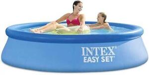 Puhafalú családi kerti medence felfújható peremmel 2.44x0.61m INTEX