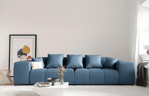 Kék szövet moduláris háromüléses kanapé MICADONI MARGO 340 cm