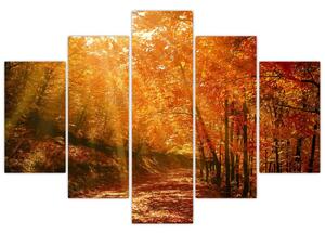 Őszi erdő képe (150x105 cm)