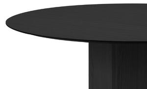 Fekete tölgy étkezőasztal Micadoni Sahara 120 cm