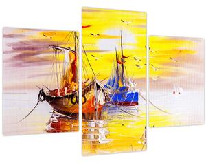 Kép - A csónak festménye (90x60 cm)