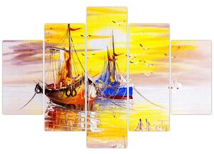 Kép - A csónak festménye (150x105 cm)