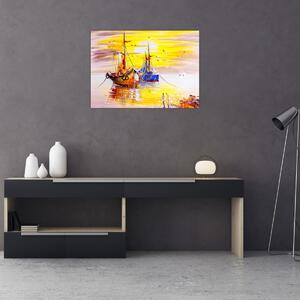 Kép - A csónak festménye (70x50 cm)
