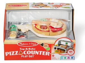 MELISSA AND DOUG Top & Bake Pizza Pult - Fa játékkonyha 6074890
