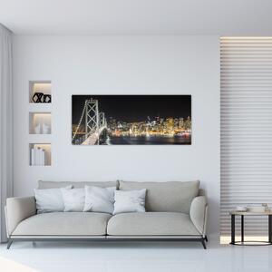 A Brooklyn-híd és a New York-i kép (120x50 cm)