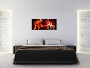 Kép - Zene a lángokban (120x50 cm)