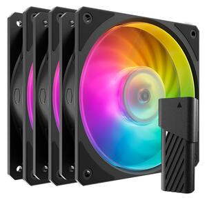 Cooler Master Mobius 120P ARGB ház hűtő ventilátor fekete 3db (MFZ-M2DN-243P2-R1)