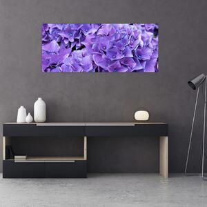 Lila virágok képe (120x50 cm)