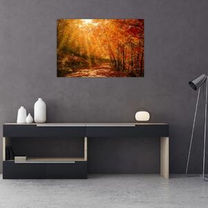 Őszi erdő képe (90x60 cm)