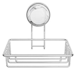 Ezüstszínű öntapadós acél szappantartó Bestlock Bath – Compactor