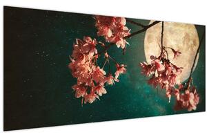 Kép - Sakura teliholdkor (120x50 cm)