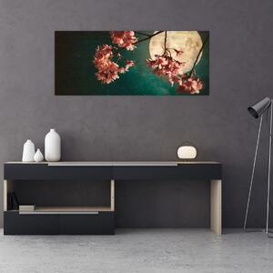 Kép - Sakura teliholdkor (120x50 cm)