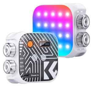 K-F CONCEPT RGB LED lámpa 2500-9900K CRI 96+ 2000mAh 21 fényeffekt fehér