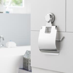 Ezüstszínű öntapadós fém WC-papír tartó Bestlock Bath – Compactor