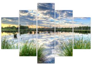 A tó és a nád képe (150x105 cm)
