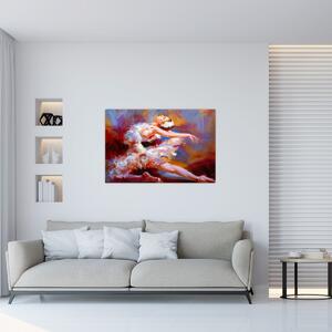 Kép - Balerina, festmény (90x60 cm)