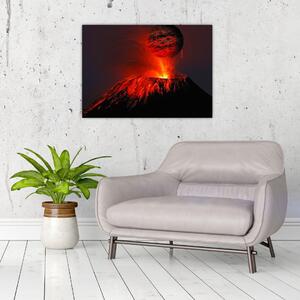 Egy vulkán képe (70x50 cm)