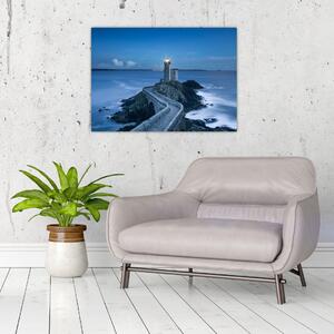 A világítótorony és a tenger képe (70x50 cm)