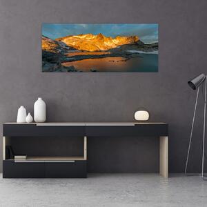 Egy hegyvidéki táj képe (120x50 cm)
