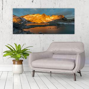 Egy hegyvidéki táj képe (120x50 cm)