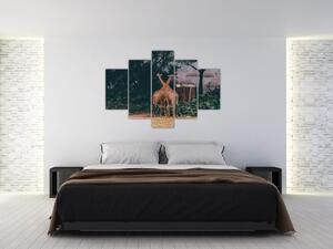 Két zsiráf képe (150x105 cm)