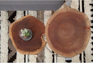 Tárolóasztal akácfa asztallappal 46x48 cm Nandri – Premier Housewares