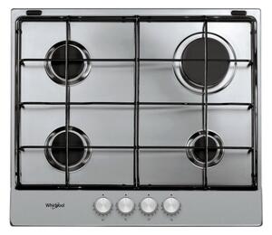 Whirlpool TGML 650 IX Gáz Főzőlap Beépíthető 58cm 4 Égő Inox