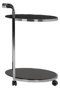 Zsúrkocsi üveg asztallappal ø 50 cm Ackley – Premier Housewares