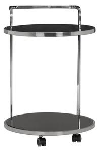 Zsúrkocsi üveg asztallappal ø 50 cm Ackley – Premier Housewares