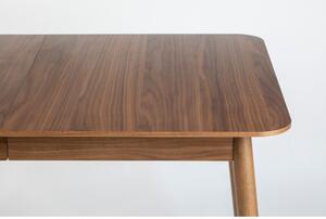 Bővíthető étkezőasztal diófa dekoros asztallappal 90x180 cm Glimps – Zuiver