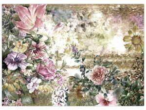 Kép - Design virágok (70x50 cm)