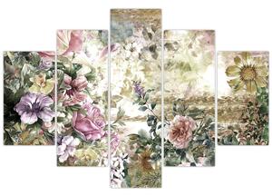 Kép - Design virágok (150x105 cm)