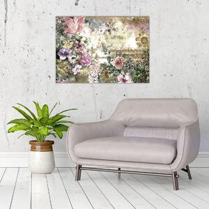 Kép - Design virágok (70x50 cm)
