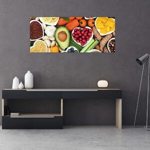 Kép - Egészséges ételek (120x50 cm)
