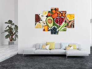 Kép - Egészséges ételek (150x105 cm)